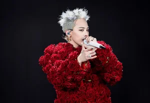 G-Dragon Sparks Global Fashion Trend with Iconic Rose Shirt and Crown Accessories - image 4