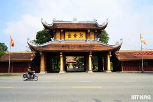 Stunning Giant Temple Gate Becomes a Must-Visit Tet Destination - image 8