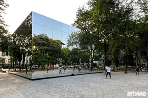 Giant 3D Mirror Installation Captivates Visitors in Hanoi Flower Garden - image 11