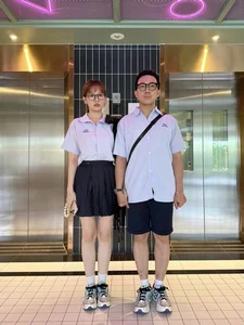 Tran Thanh and Hari Won Rock School Uniforms Alongside Gentle Luong Thuy Linh - image 0