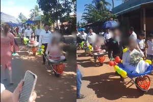 Unique Vietnamese Engagement Ceremonies: Bringing Wedding Gifts in Wheelbarrows - image 7
