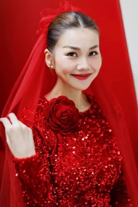 Thanh Hang Shines in Gorgeous Sequined Ao Dai for Her Wedding Day - image 9