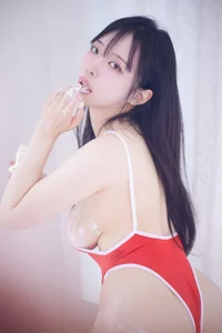 Rina Momorina Patreon Showcase: Stunning in Red Bikini - image 49