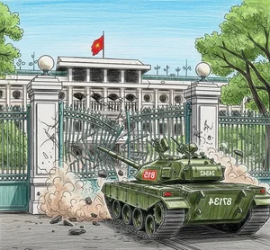 Top 50+ Historical Tank Drawings Commemorating Independence Palace - image 19