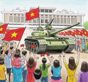 Top 50+ Historical Tank Drawings Commemorating Independence Palace - image 11