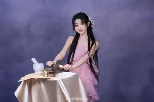 Captivating Elegance: Young Woman Prepares Ancient Herbs with Mortar and Pestle. - image 6