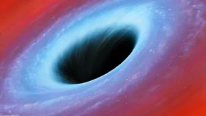 Mysterious Black Hole Moon Rises Over Alien Planet Sky - image 7