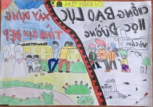 89+ Simple and Meaningful School Bullying Drawings on A3 and A4 - image 23