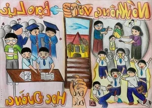 89+ Simple and Meaningful School Bullying Drawings on A3 and A4 - image 9