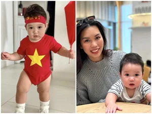 Supermodel Ha Anh's Son Joins Viral 'Patriotic Baby' Trend with Adorable Photos - image 5