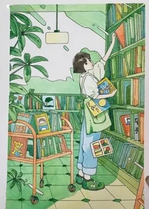 75+ Simple and Beautiful School Library Drawing Ideas - image 31