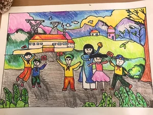 75+ Simple and Beautiful School Library Drawing Ideas - image 19