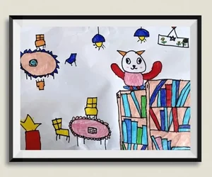 75+ Simple and Beautiful School Library Drawing Ideas - image 20