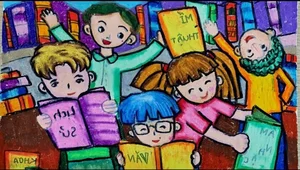 75+ Simple and Beautiful School Library Drawing Ideas - image 36
