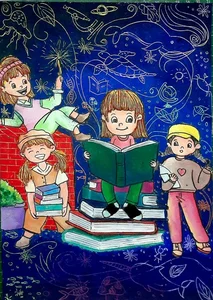 75+ Simple and Beautiful School Library Drawing Ideas - image 3