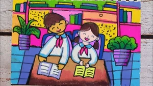75+ Simple and Beautiful School Library Drawing Ideas - image 29