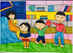 75+ Simple and Beautiful School Library Drawing Ideas - image 8