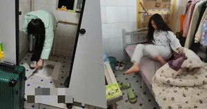 Chinese Woman Chooses to Live in a Bathroom to Save Money - image 1