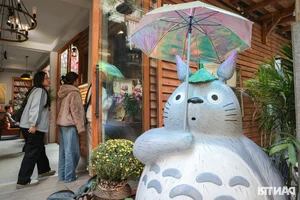 Hanoi Coffee Shop Draws Thousands with Stunning Hydrangea Garden and Artificial Mist - image 5