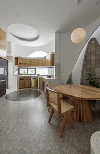 Modern Tube House Design: Open Concept Featuring Unique Fish Scale Ventilation Bricks - image 3