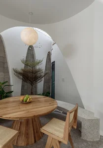 Modern Tube House Design: Open Concept Featuring Unique Fish Scale Ventilation Bricks - image 6