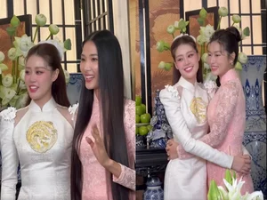 Miss Khanh Van's Radiant Beauty in Traditional Vu Quy Wedding Ceremony - image 4