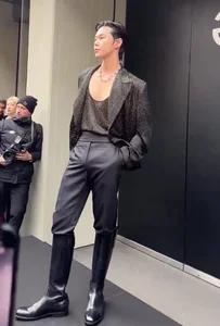 NCT's Doyoung and Moon Ga Young Spark K-Drama Vibes at Dolce & Gabbana Milan Fashion Week - image 2