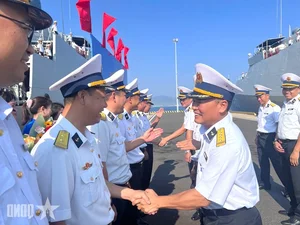 Vietnam People's Navy Ship 016-Quang Trung Completes Successful International Training Exercises - image 0