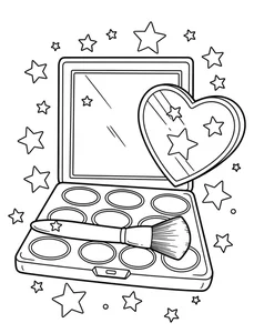 99+ Creative Makeup Coloring Pages for Kids: Fun, Easy, and Printable Designs - image 17