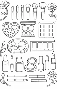 99+ Creative Makeup Coloring Pages for Kids: Fun, Easy, and Printable Designs - image 14