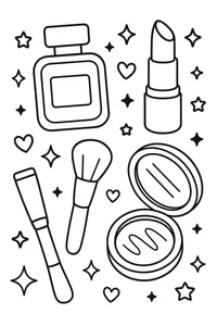 99+ Creative Makeup Coloring Pages for Kids: Fun, Easy, and Printable Designs - image 31