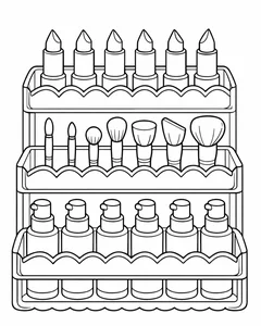 99+ Creative Makeup Coloring Pages for Kids: Fun, Easy, and Printable Designs - image 19
