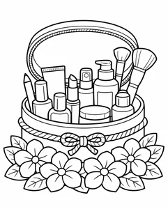 99+ Creative Makeup Coloring Pages for Kids: Fun, Easy, and Printable Designs - image 23