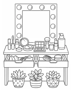 99+ Creative Makeup Coloring Pages for Kids: Fun, Easy, and Printable Designs - image 26