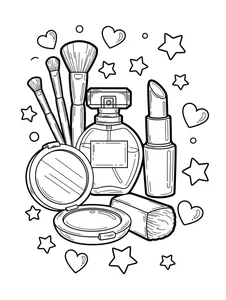 99+ Creative Makeup Coloring Pages for Kids: Fun, Easy, and Printable Designs - image 13