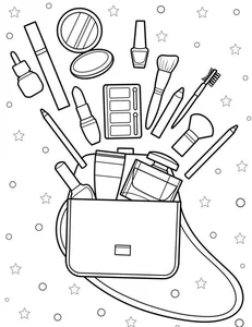 99+ Creative Makeup Coloring Pages for Kids: Fun, Easy, and Printable Designs - image 3