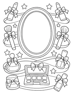 99+ Creative Makeup Coloring Pages for Kids: Fun, Easy, and Printable Designs - image 16