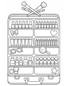 99+ Creative Makeup Coloring Pages for Kids: Fun, Easy, and Printable Designs - image 15