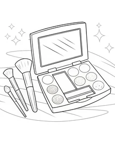 99+ Creative Makeup Coloring Pages for Kids: Fun, Easy, and Printable Designs - image 35