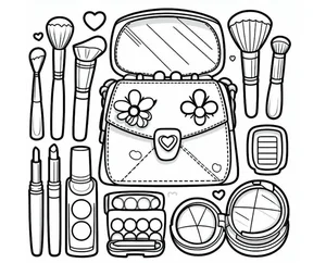 99+ Creative Makeup Coloring Pages for Kids: Fun, Easy, and Printable Designs - image 25