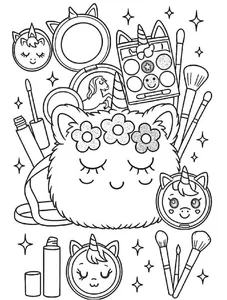 99+ Creative Makeup Coloring Pages for Kids: Fun, Easy, and Printable Designs - image 7