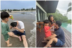 Cuong Do La: Candid Moments of a Devoted Father Behind the Scenes - image 2