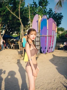 Korean Model Cha Yoo Jin Stuns in Mermaid Waves Tube Top Bikini - image 12