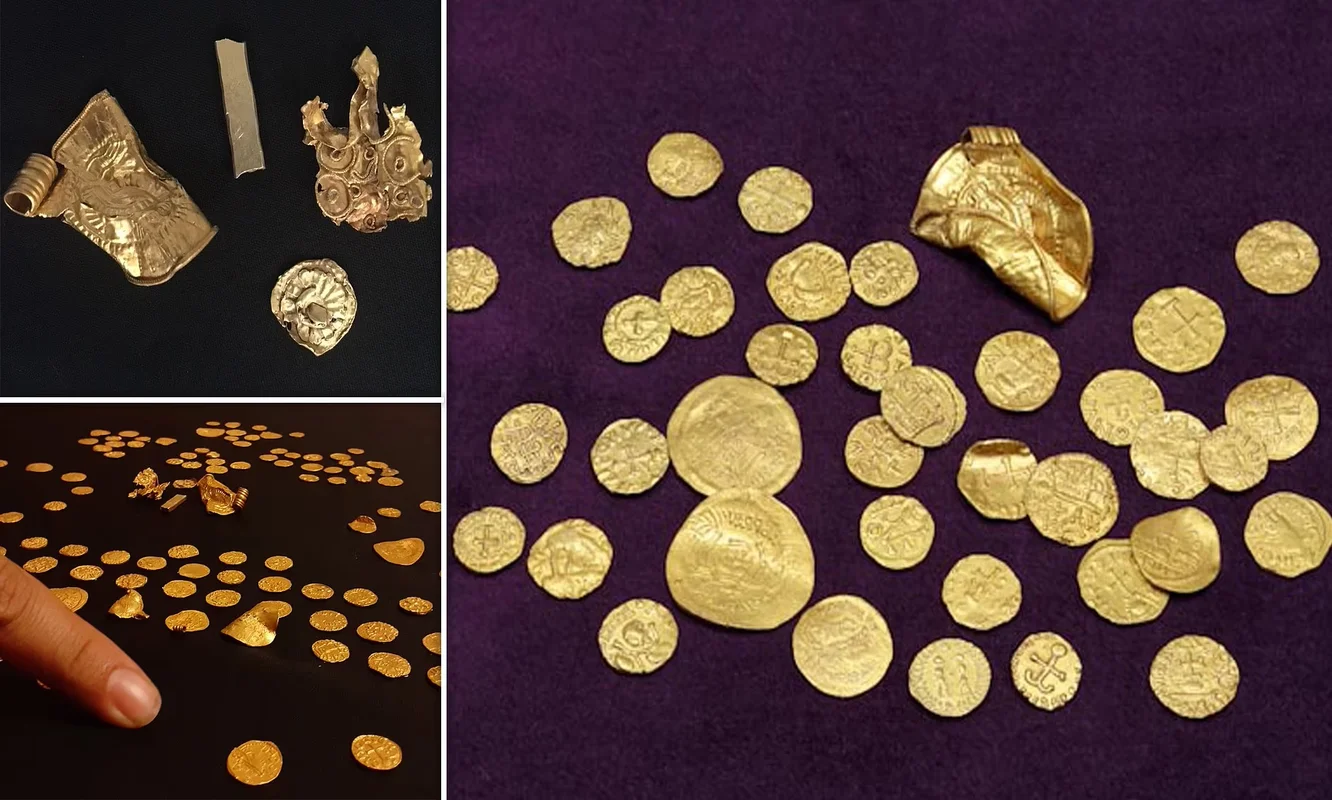 Incredible Discovery: Largest Gold Hoard in UK History Found While Plowing a Field