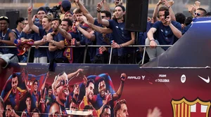 Catalonia Celebrates: FC Barcelona's Historic Triple Trophy Victory Parade - image 16
