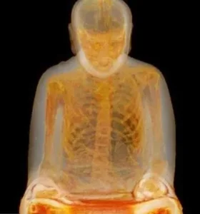 Secrets Revealed: The Fascinating CT Scan of a 1,000-Year-Old Mummified Buddha Statue - image 1