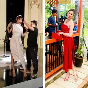 Phi Thanh Van Graceful Red Carpet Move to Avoid Wardrobe Malfunction - image 8