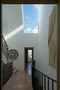 Modern Three-Story House with Traditional Red Tile Roof Design - image 12