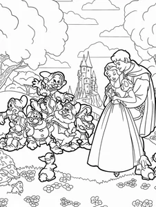 266+ Enchanting Snow White Coloring Pages for Kids and Disney Fans - image 9