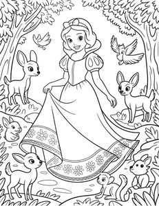 266+ Enchanting Snow White Coloring Pages for Kids and Disney Fans - image 32